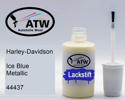 Harley-Davidson, Ice Blue Metallic, 44437: 20ml Lackstift, von ATW Autoteile West.